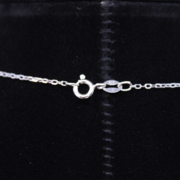 Felicia Design 925 Sterling Silver Heart Pendant Necklace Synthetic Rubies CZ - Picture 6 of 11